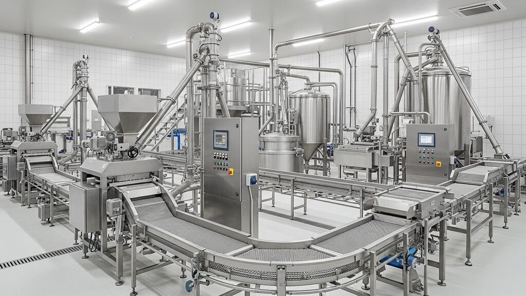 Agricultural processing facility interior