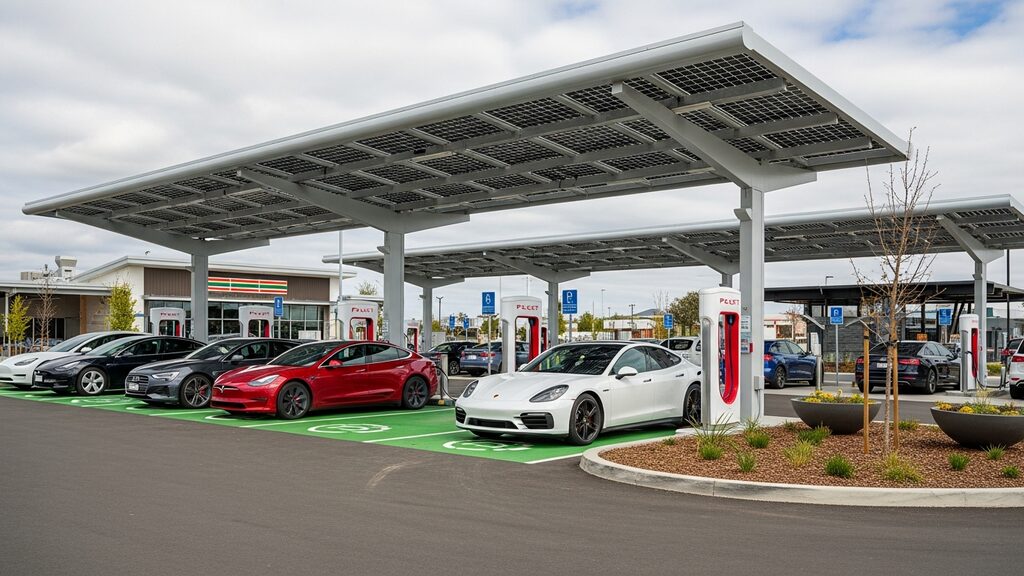 Electric vehicle charging station