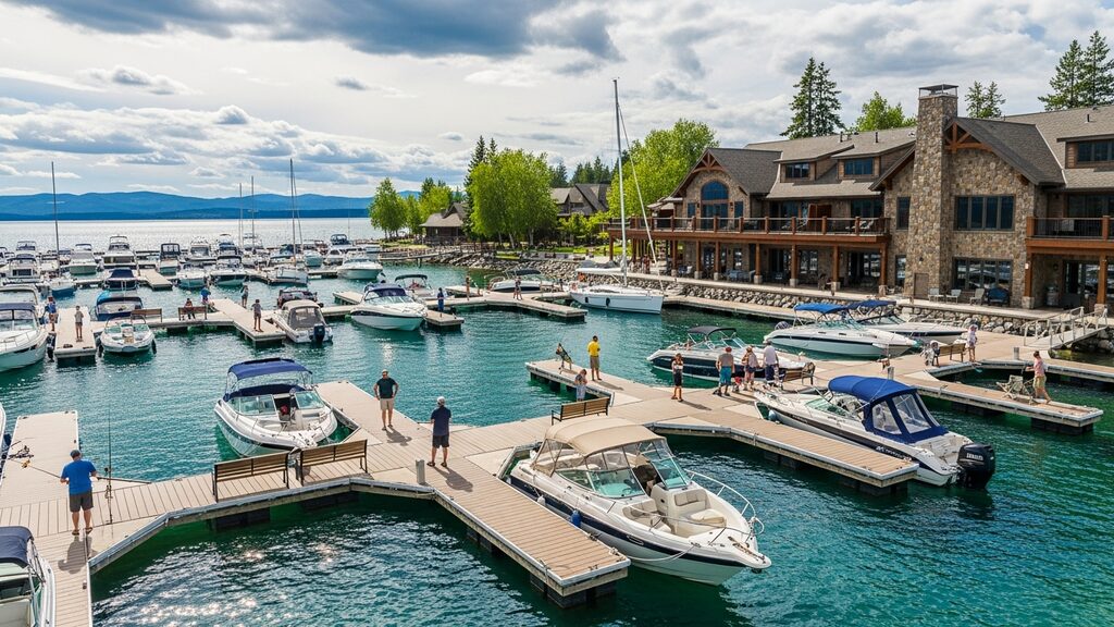 Marina waterfront