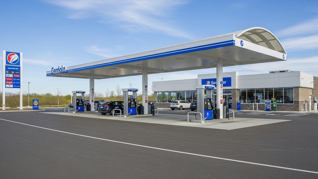 Gas station and convenience store